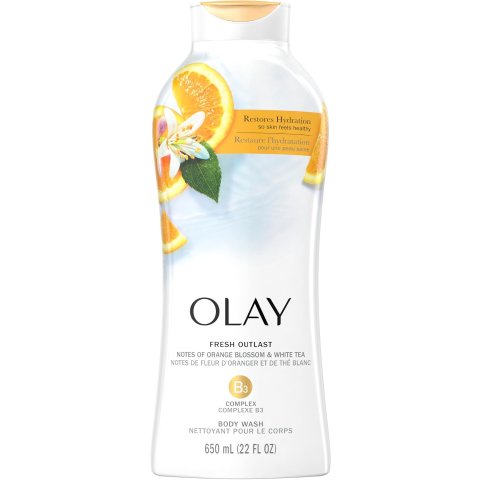 OLAY 玉兰油沐浴露 650ML 清新橙花和白茶香 