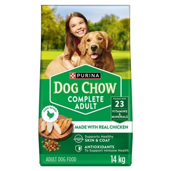 Purina Dog Chow 完整成年鸡肉，干狗粮，2-14 公斤