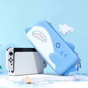 🔥PrimeDay狂欢价：Switch 鲨鲨收纳包 防水防尘 萌物收纳随手拿