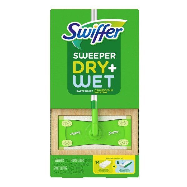 Costco Swiffer 干+湿扫地机扫地套装