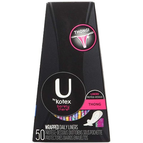 U by Kotex 超薄无香型50片  丁字裤适用 