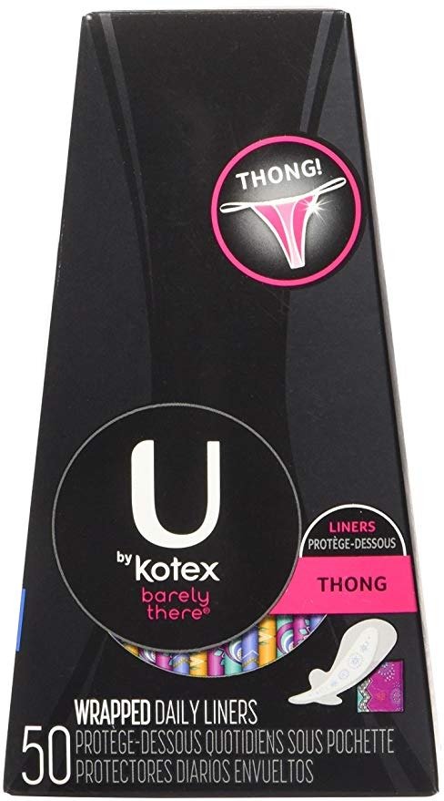 U by Kotex 超薄无香型50片  丁字裤适用 