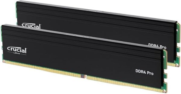 3200 MHz内存条 Pro RAM 64GB Kit (2x32GB) DDR4 3200MT/s (or 3000MT/s or 2666MT/s) Desktop Memory CP2K32G4DFRA32A