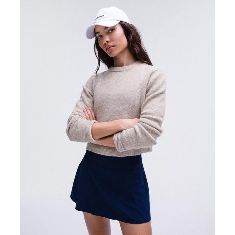 羊驼羊毛混纺短款毛衣