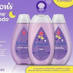 Johnson's Baby 强生婴儿洗发水+沐浴露+乳液3件套$15.9