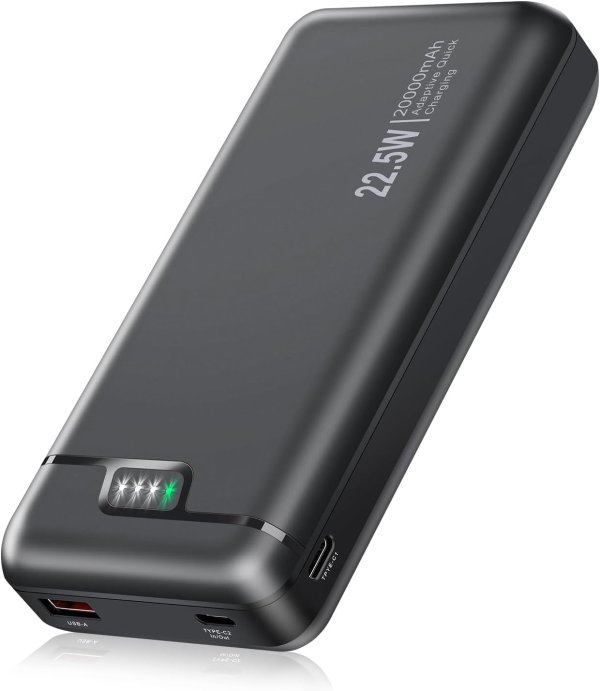 YPWA 20000mah 移动电源 快速充电 同时为3个设备充电