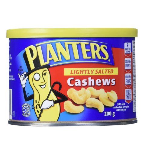 Planters 美国绅士 低盐版本罐装大腰果 200g 健康又美味！