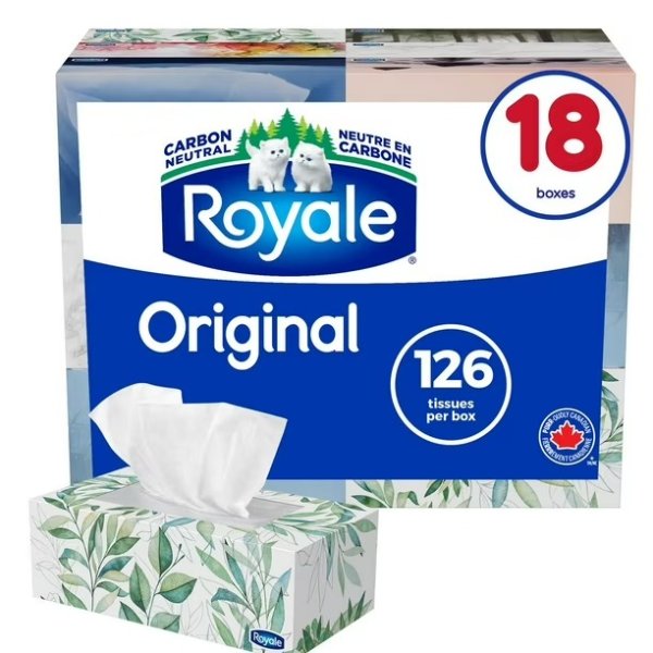 Royale 原装面巾纸 18盒装