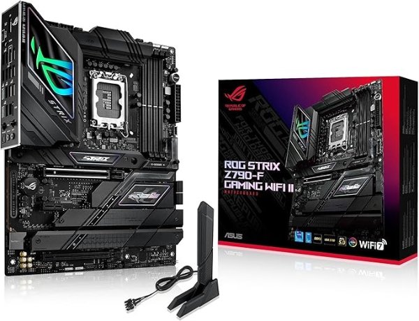 主板 ROG Strix Z790-F Gaming WiFi II LGA 1700(支持12，13，14代英特尔) ATX (DDR5,2.5 Gb LAN,5XM.2 Slots with heatsinks,PCIe 5.0 x16 SafeSlot with Q-Release,WiFi 7)