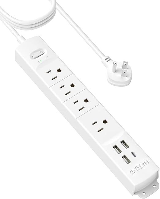 TROND 10ft 插座板 4AC, 3USB-A, 2USB-C