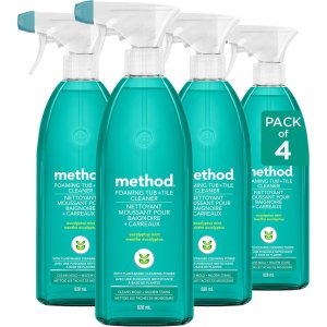 🔥PrimeDay狂欢价：Method 泡沫浴缸和瓷砖清洁剂 828ml 4瓶装