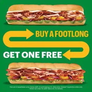 Subway Footlong 整条三明治 羊毛来了❗吃到爽