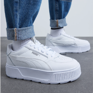 PUMA Karmen Rebelle 厚底小白鞋 黄金码3.7折拿下