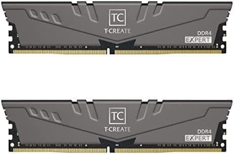 3200 MHz内存条 T-Create Expert OVERCLOCKING 10L DDR4 32GB Kit (2 x 16GB) 3200MHz (PC4 25600) CL16 Desktop Memory Module Ram - TTCED432G3200HC16FDC01