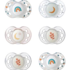 Tommee Tippee 夜光奶嘴 不含BPA 适合18-36 个月，6 个装