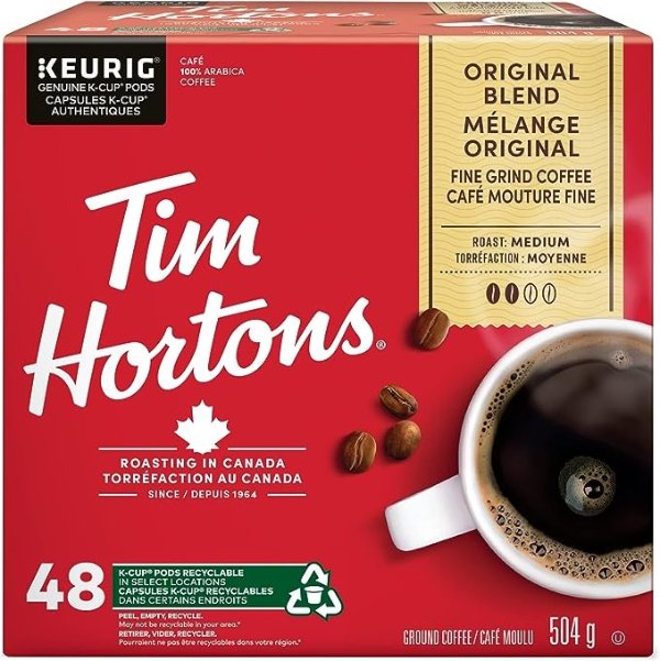 Tim Hortons 中烘咖啡胶囊 48颗