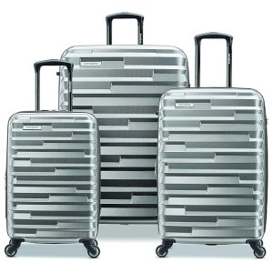 Samsonite Ziplite 4.0 行李箱三件套 高端银+湖蓝色