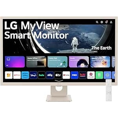 LG 32寸全高清 IPS 智能显示器，配备 webOS