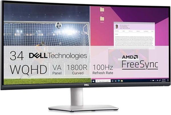 34寸曲面屏超宽屏显示器 WQHD (3440x1440) 100Hz 4Ms AMD FreeSync