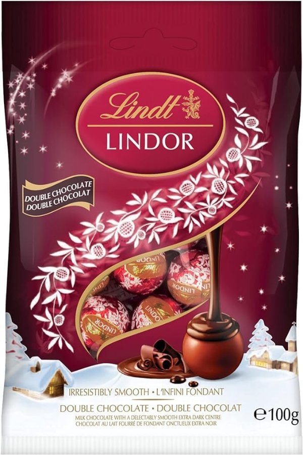 Lindt LINDOR 迷你双重巧克力球 100g