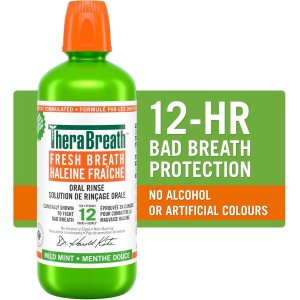 TheraBreath 冰爽/温和薄荷漱口水 1L大瓶 封印口气🙊