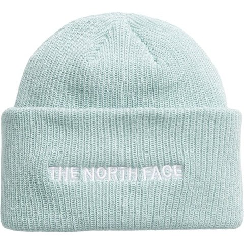 刺绣针织帽 好奶的蓝色