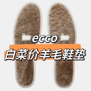 🥬白菜价🥬：Ecco 羊毛鞋垫断码捡漏 35码、41码！