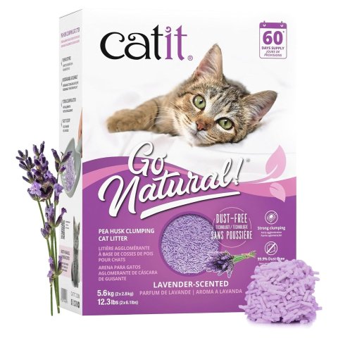 Catit Go 薰衣草香 天然豌豆壳猫砂 5.6kg 铲的容易