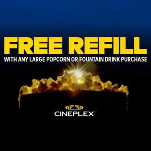 快乐加倍❗️CIneplex看电影 爆米花🍿饮料🥤都能免费续杯💥