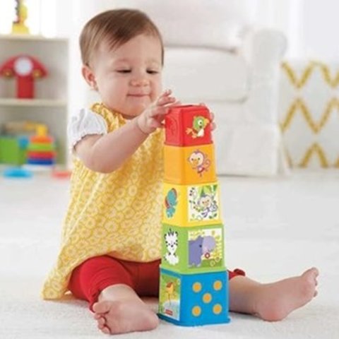 Fisher-Price 堆叠探索积木5 件套