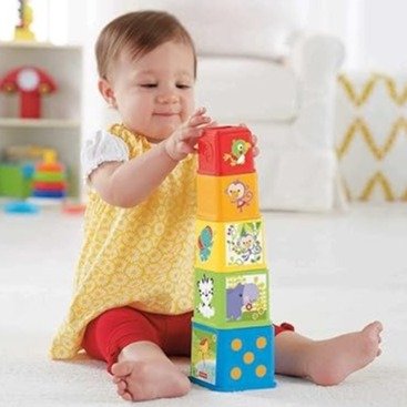 Fisher-Price 堆叠探索积木5 件套