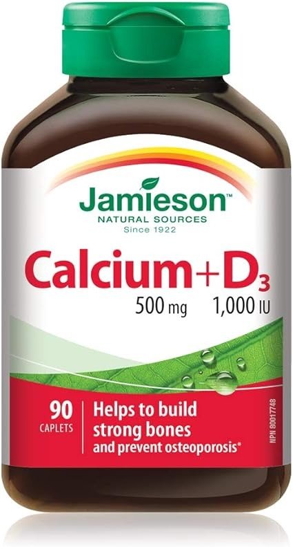 Jamieson 钙 500mg + VD3 1000IU 90粒