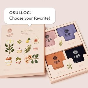 黑五价：OSULLOC韩式臻选茶礼盒☕12个茶包 济州岛的自然之味