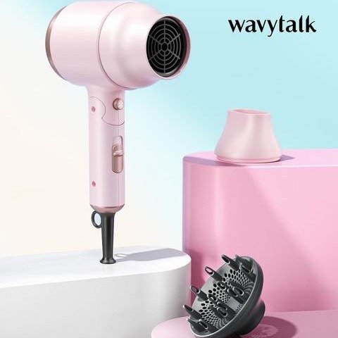 Wavytalk 1600W 超轻便折叠吹风机 带扩散器 多色可选