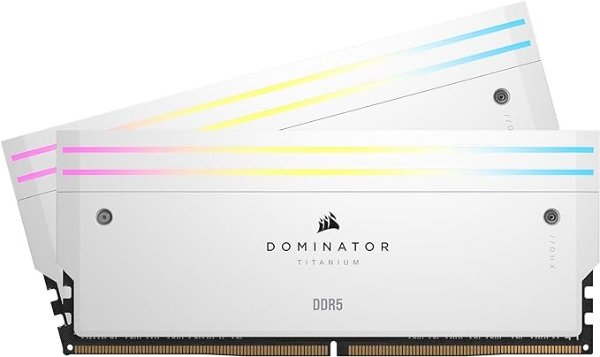 CORSAIR DOMINATORRGB DDR5 内存条 64GB (2x32GB) 6000MHz CL30 -(CMP64GX5M2B6000C30W)