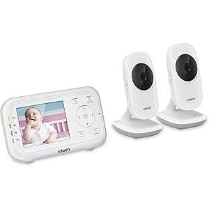 VTech 婴儿监视器， LCD 2 个摄像头和自动夜视功能