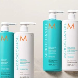 Moroccanoil 超值1L巨大容量洗护一律$72(原$96) 滋养抚顺