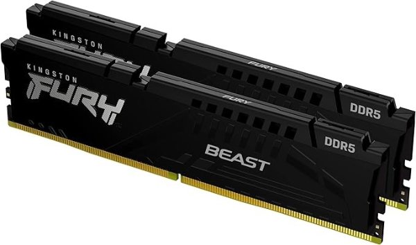 金士顿 Fury Beast 32GB (2x16GB) 5600MHz DDR5 CL40 内存条