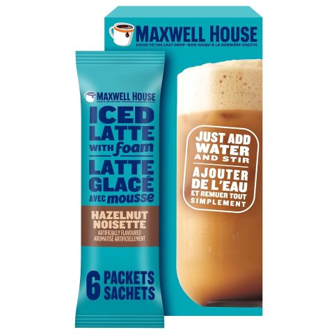 Maxwell House 麦斯威尔 厚泡沫速溶榛子冰拿铁