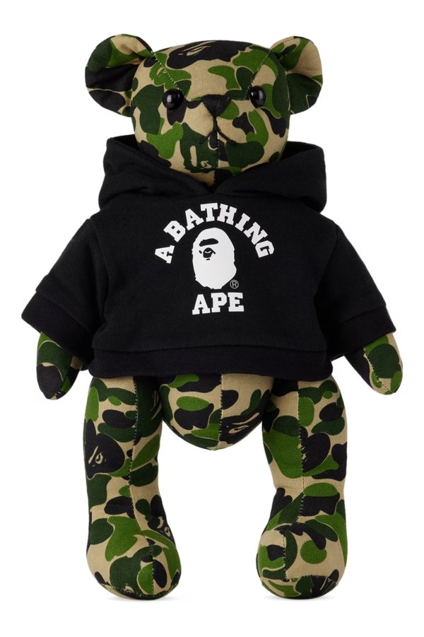 绿色 & 黑色 ABC Camo Bear 玩偶