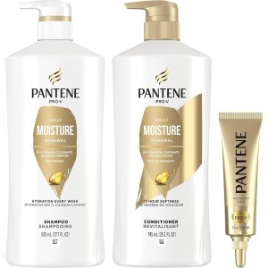 Pantene 潘婷洗发护发套装 洗发水820ml+护发素745ml+护发15ml