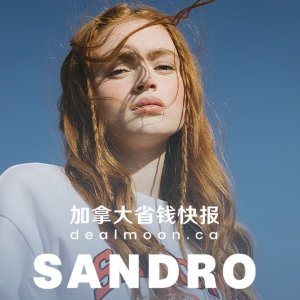 网络星期一：Sandro 闪促 泰迪毛黄色大衣$368 百褶短裙$221