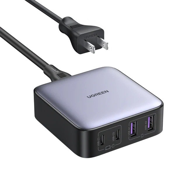 65W USB C GaN 充电器-4 端口桌面充电器