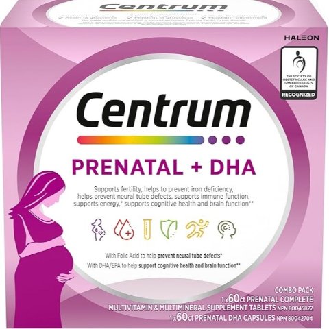 Centrum 产前多维片+DHA软胶囊 为孕妈妈全方位呵护🌸