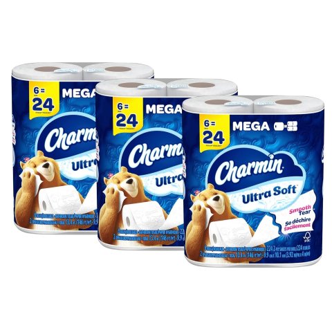 Charmin 超软双层卫生纸18卷=常规72卷 