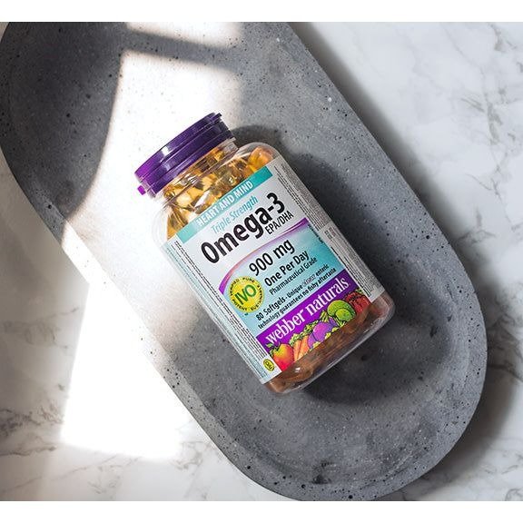 Webber Naturals Omega-3 900mg无腥味鱼油 80粒