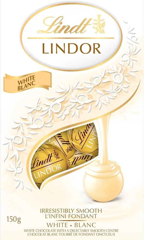 Lindt LINDOR 软心白巧克力 150g