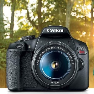 💥史低价💥：Canon EOS Rebel T7 相机 18-55mm Wi-Fi连线