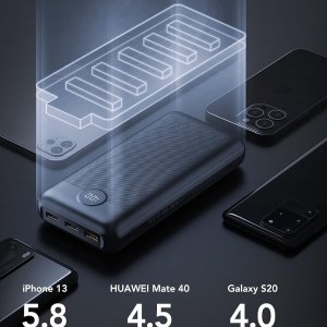 VEGER 移动电源30000mAh 大容量 20W快充支持四设备