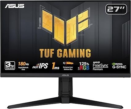 华硕 TUF27 英寸显示器 180Hz，1ms